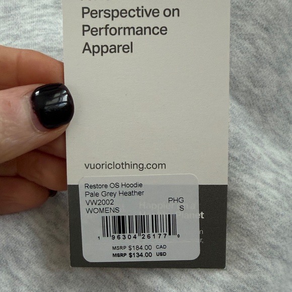 NWT Vuori restore hoodie size small - Picture 3 of 4